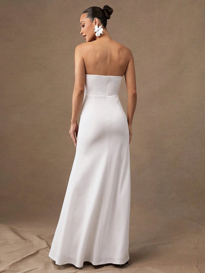 Rochie maxi SHEIN, alb