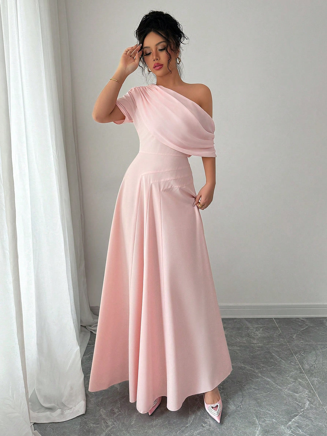 Rochie maxi SHEIN, roz