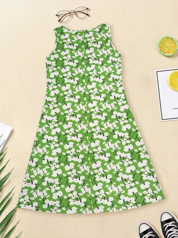 Rochie midi SHEIN, verde