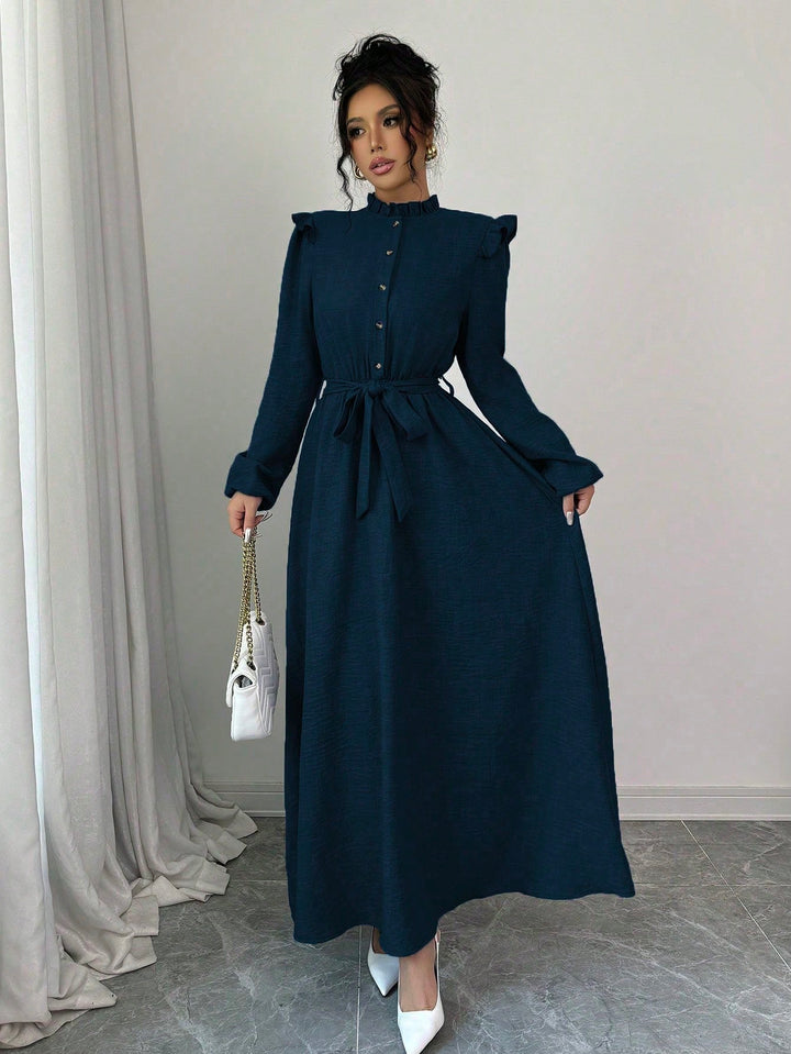SHEIN maxi ruha, kék