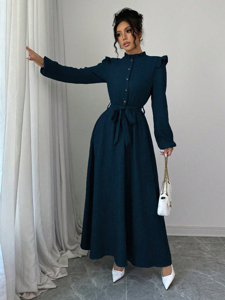 SHEIN maxi ruha, kék