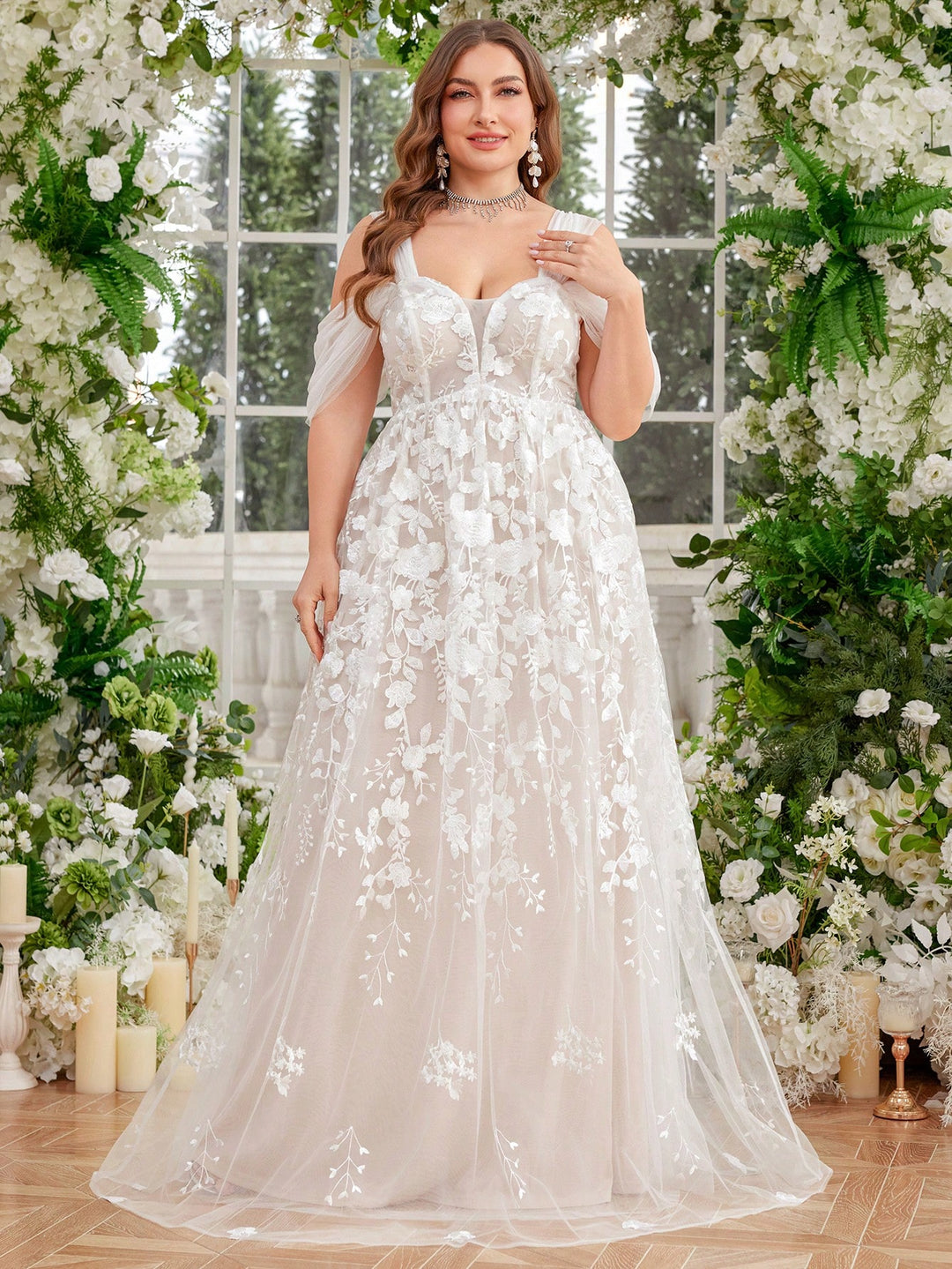 Rochie de mireasă SHEIN, alb