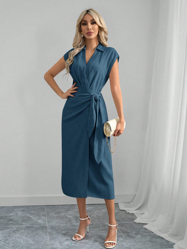Rochie midi SHEIN, turcoaz