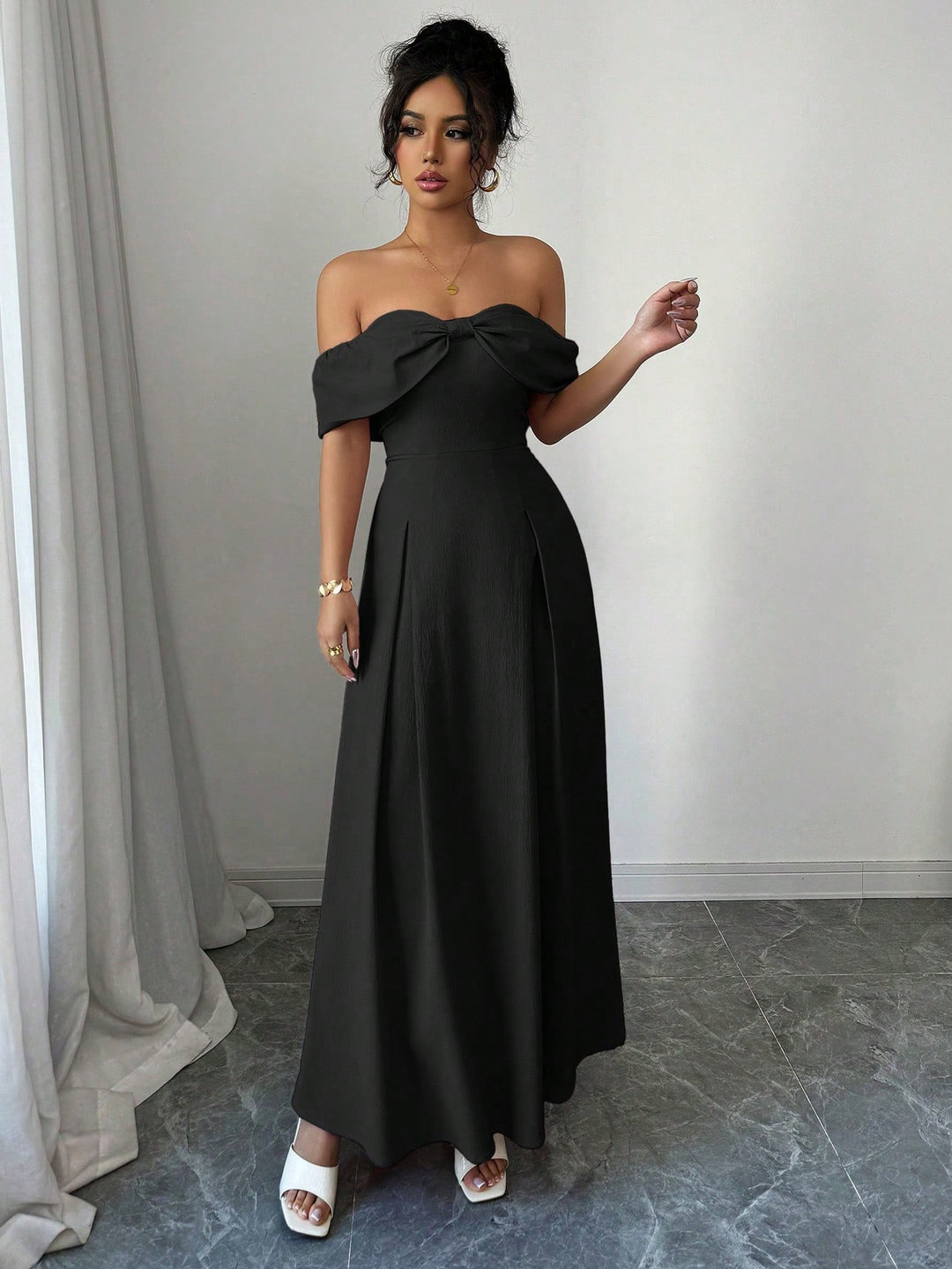Rochie maxi SHEIN, negru