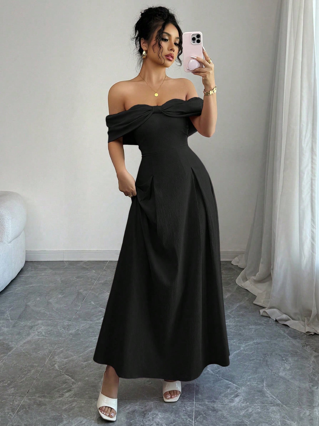 Rochie maxi SHEIN, negru