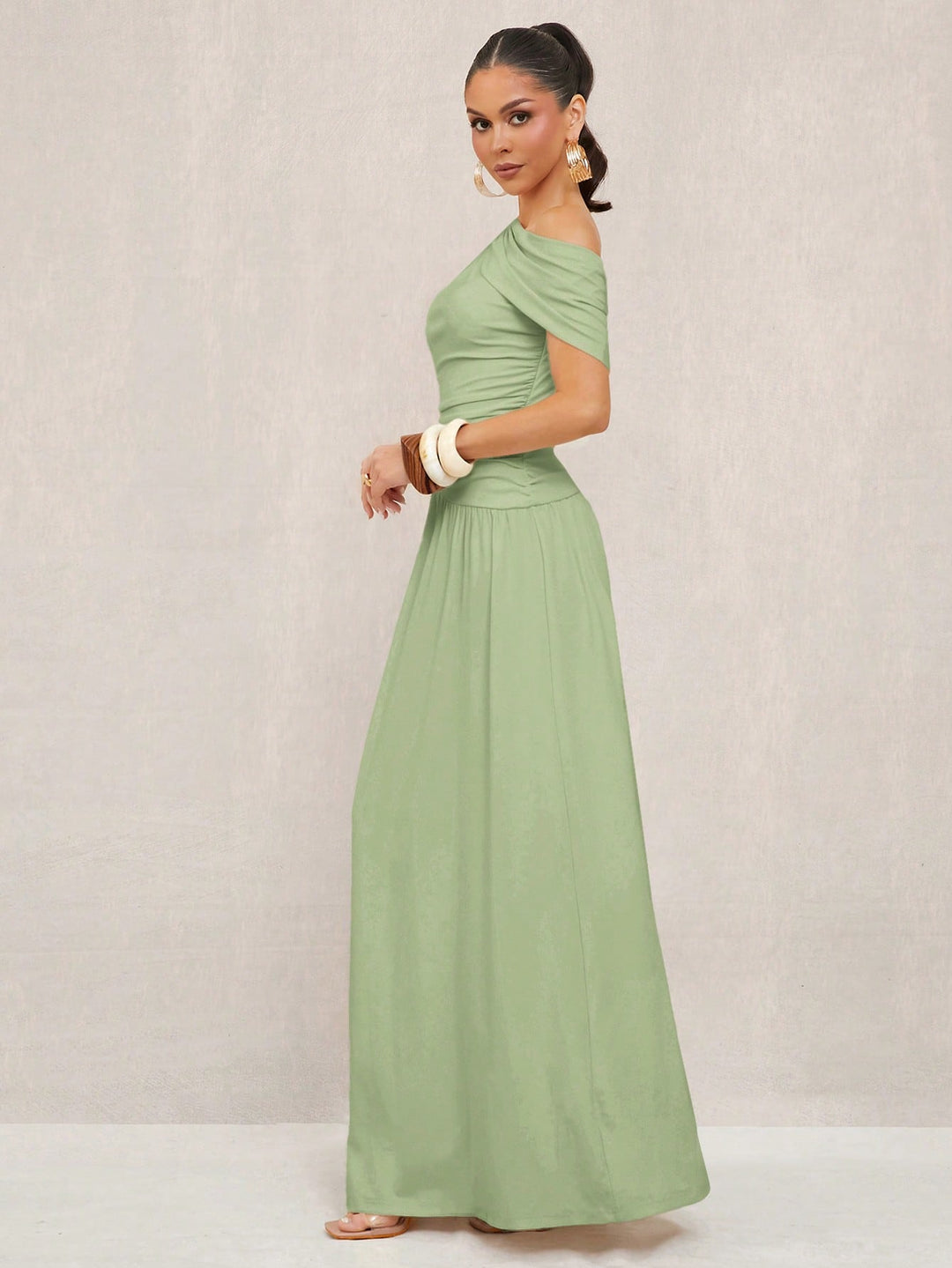 Rochie maxi SHEIN, verde
