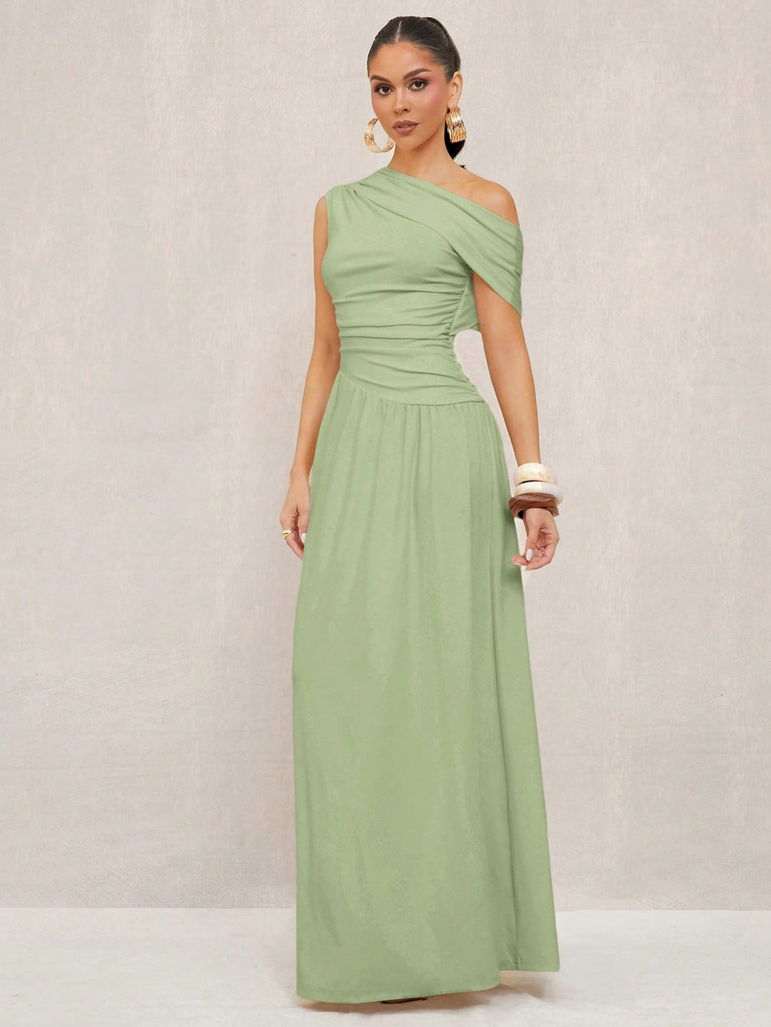 Rochie maxi SHEIN, verde