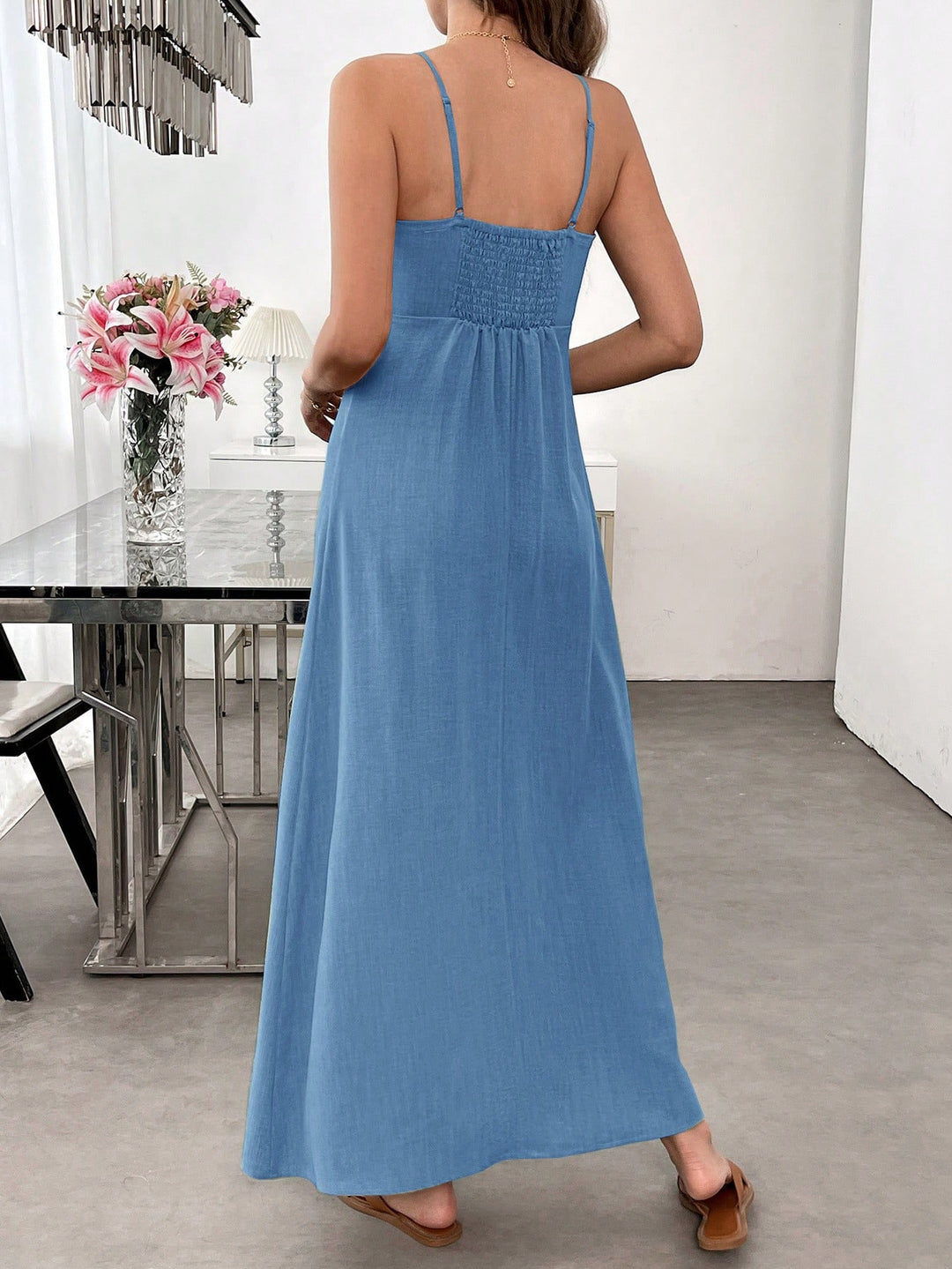 Rochie maxi SHEIN, albastru