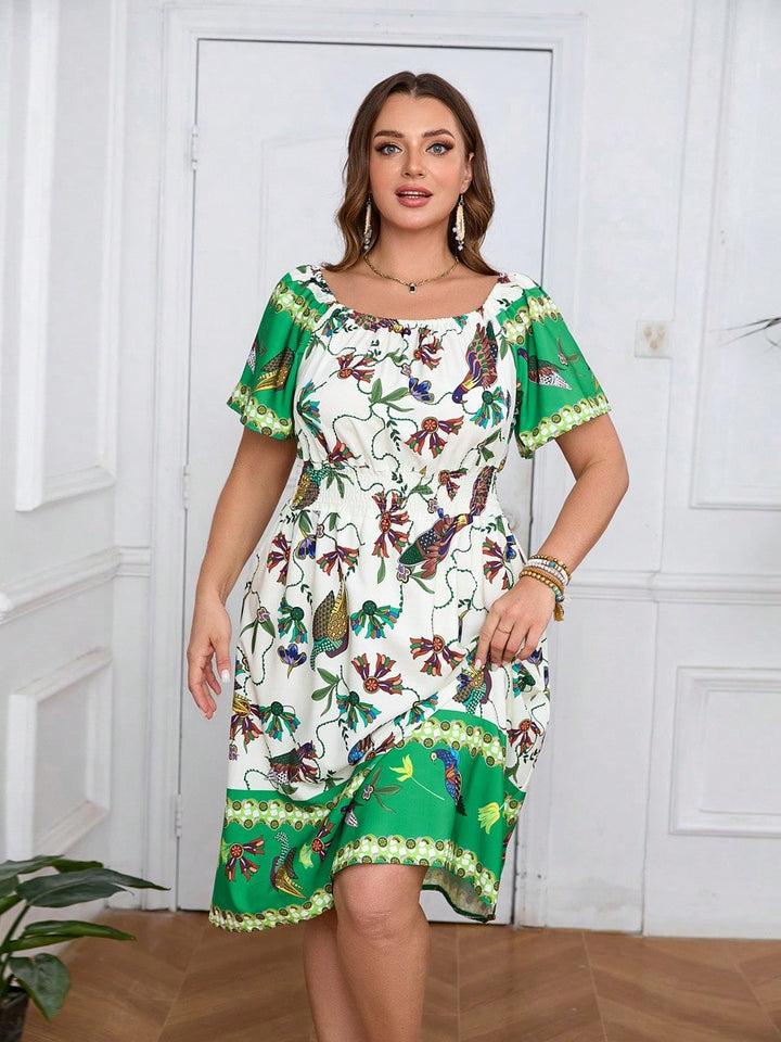 Rochie midi SHEIN, verde