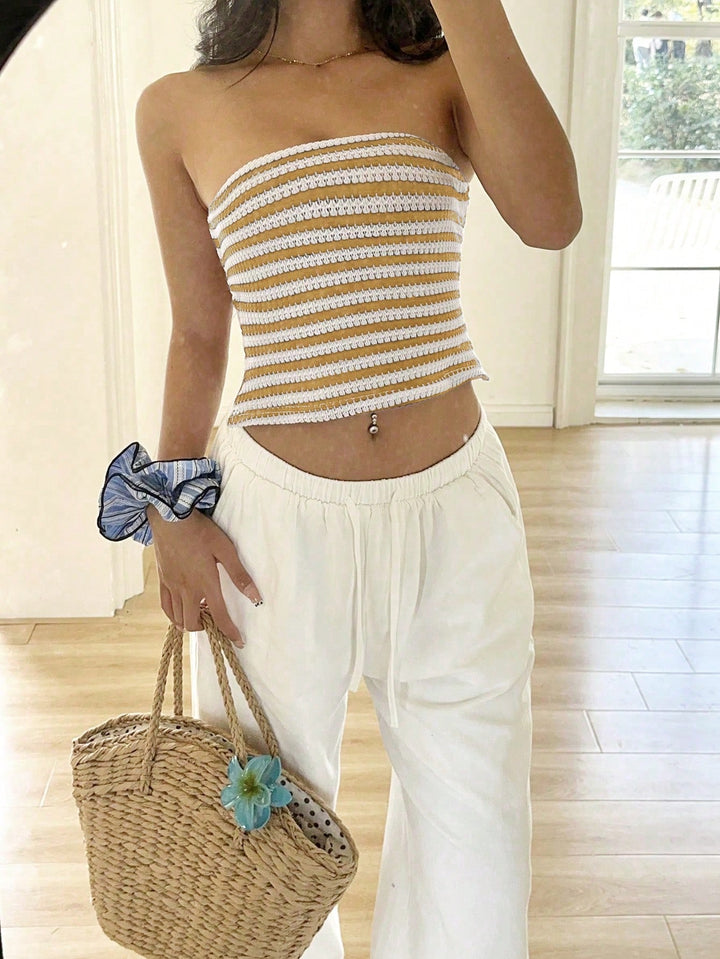 Top SHEIN, galben