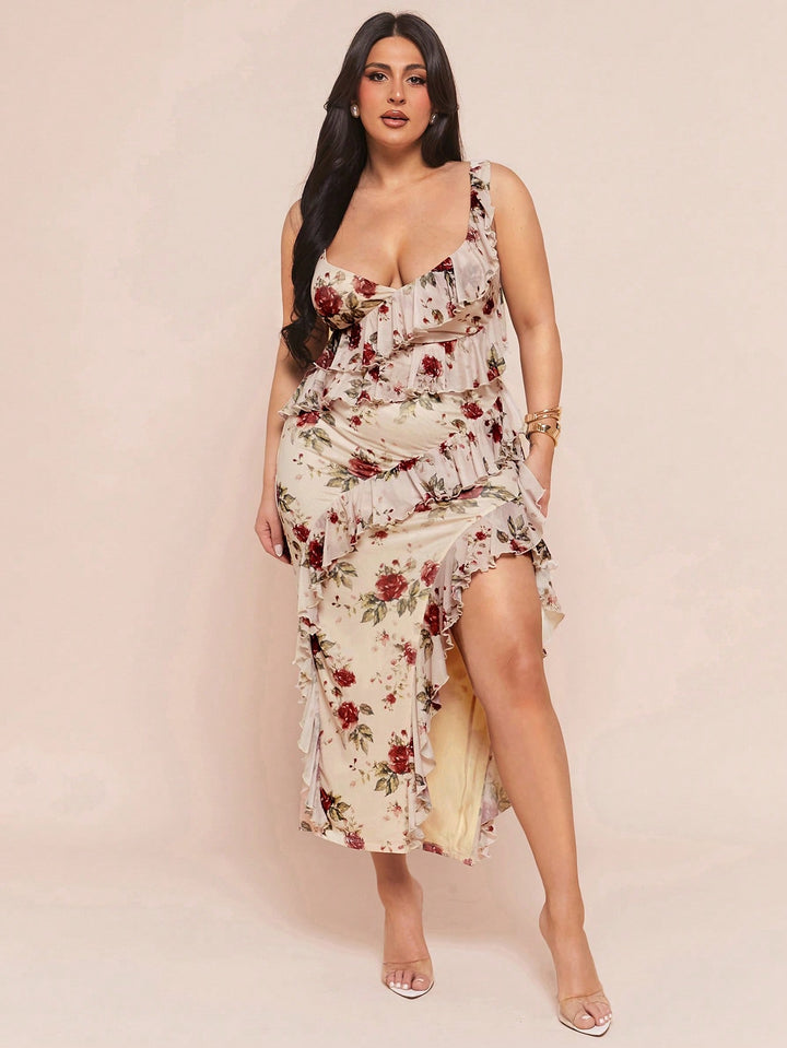 Rochie  midi SHEIN, mix culori