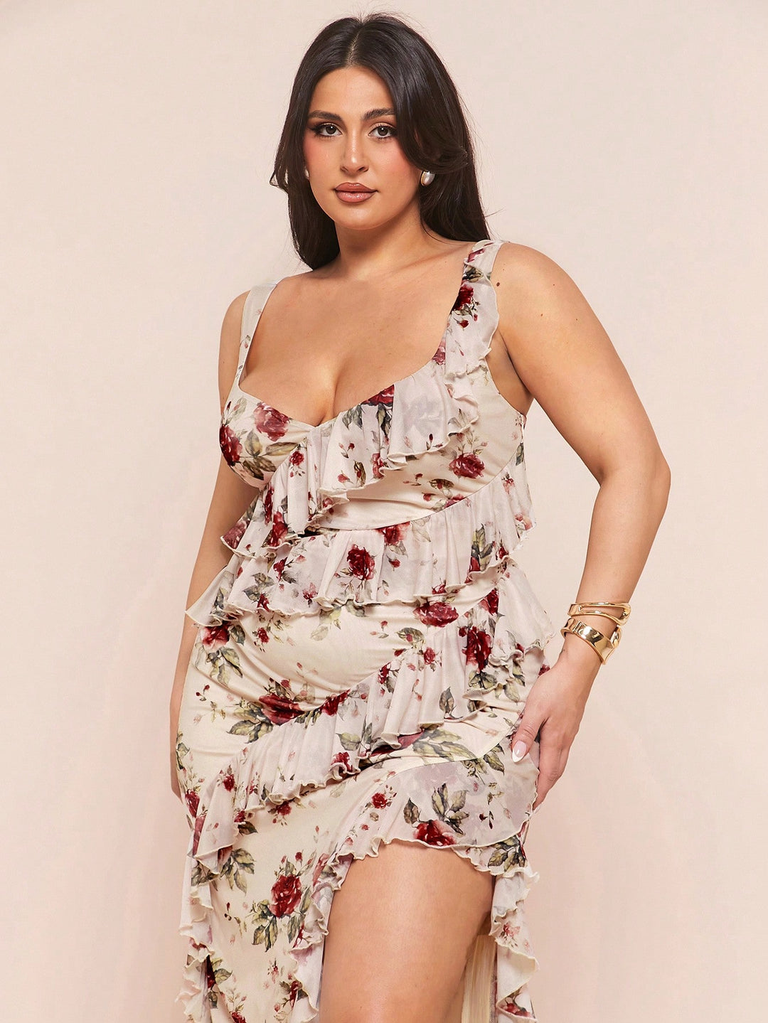 Rochie  midi SHEIN, mix culori