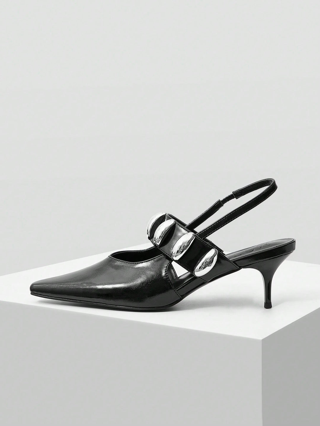 Pantofi cu toc SHEIN, negru