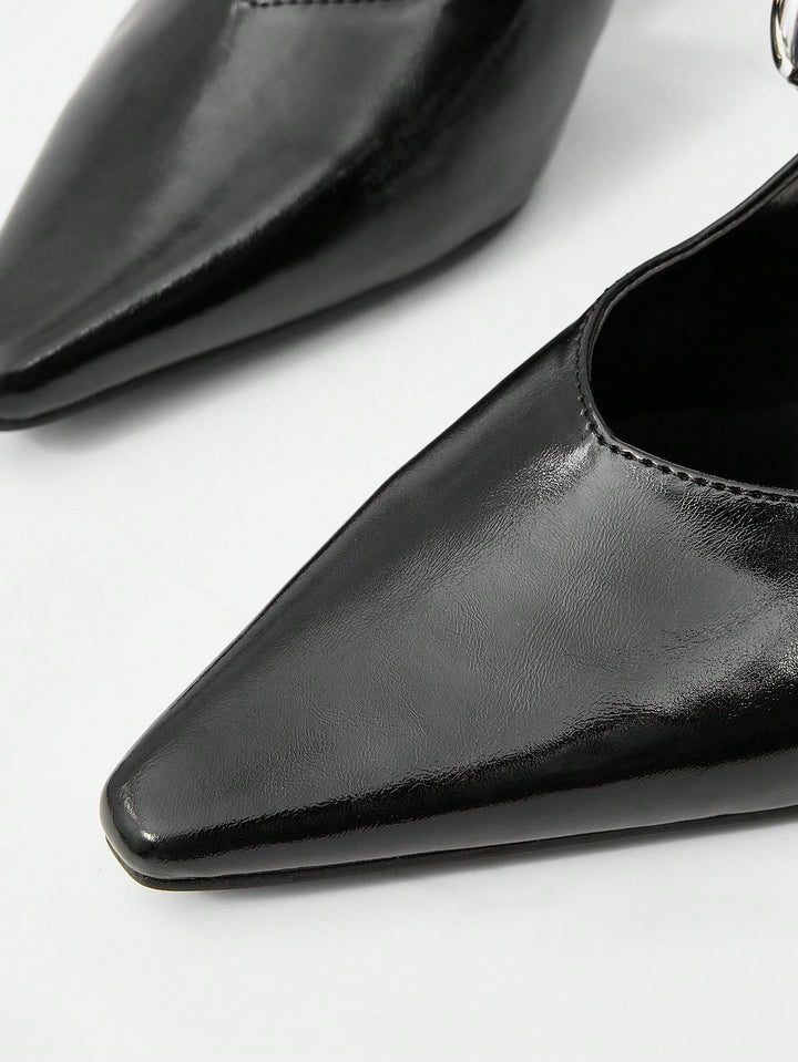 Pantofi cu toc SHEIN, negru