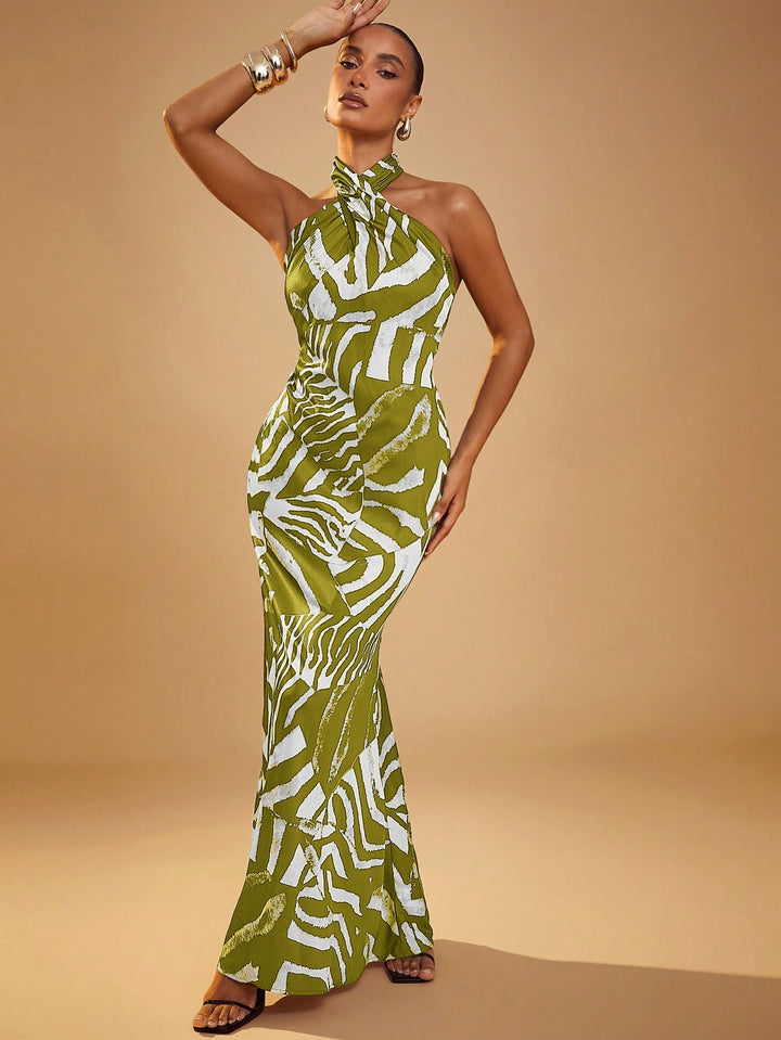 Rochie maxi SHEIN, verde