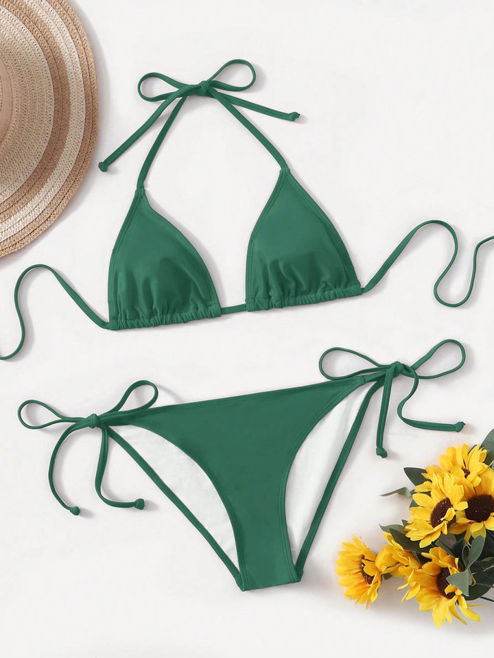 Set bikini SHEIN, kaki