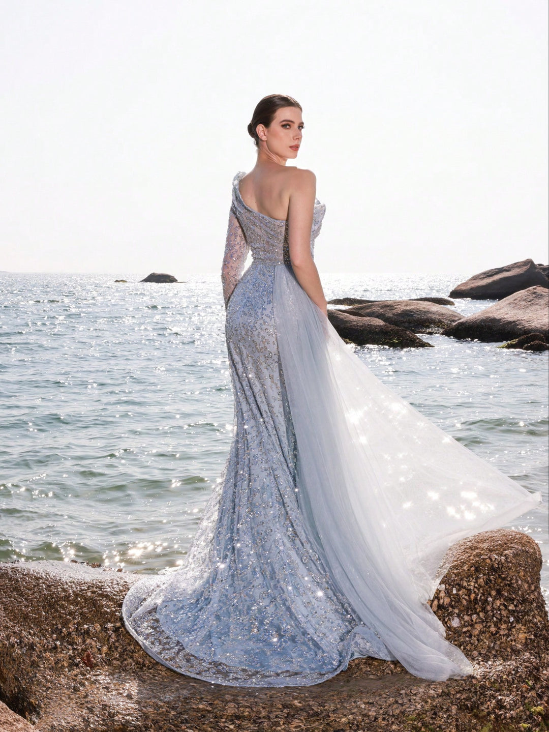 Rochie de ocazie SHEIN, albastru