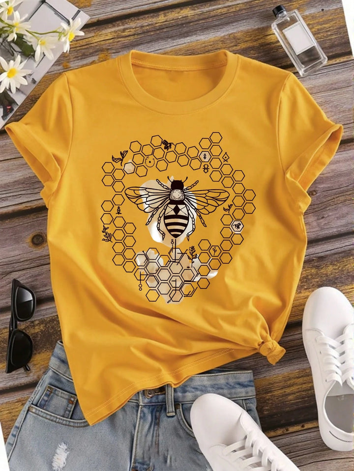 Tricou Shein Curve+, galben