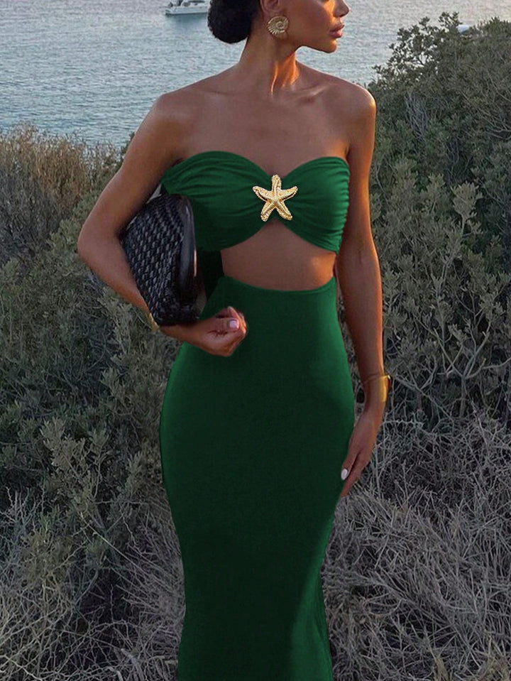 Rochie maxi SHEIN, verde