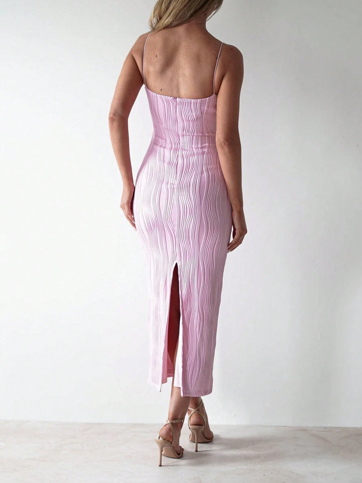 Rochie midi SHEIN, roz