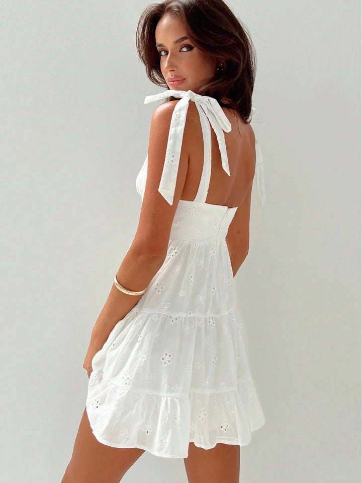 Rochie mini SHEIN, alb