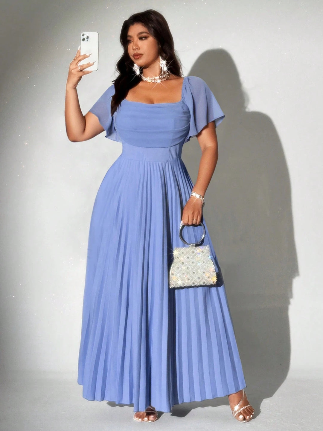 Rochie de ocazie SHEIN, albastru