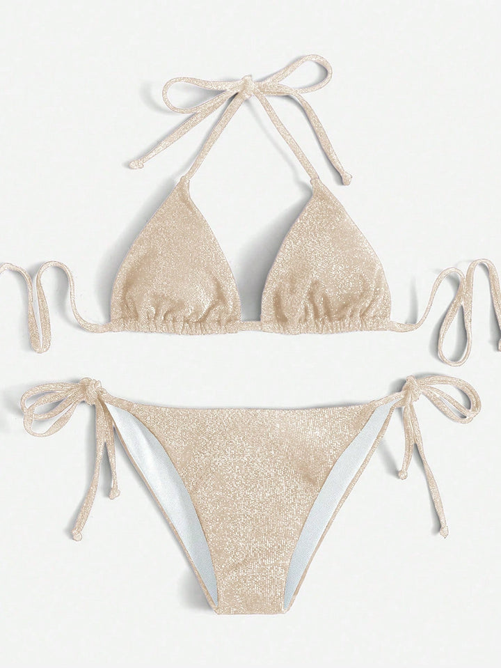 Set bikini SHEIN, portocaliu
