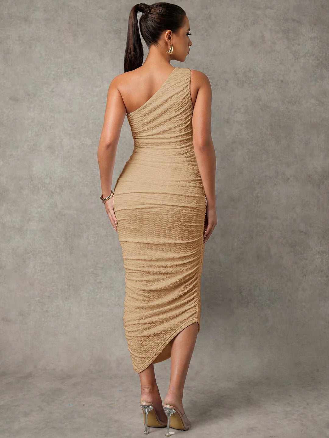 Rochie midi SHEIN, bej