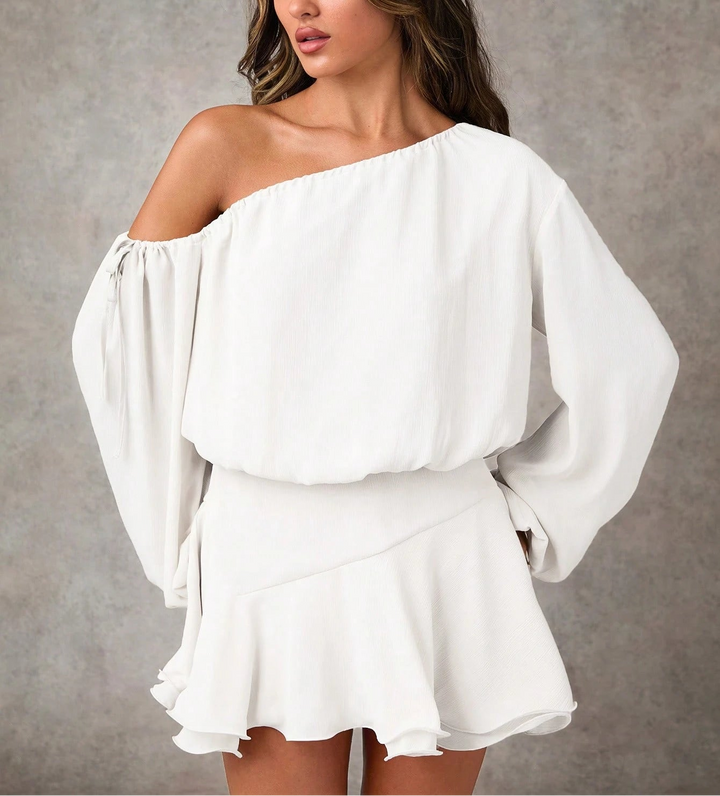 Rochie mini SHEIN, alb