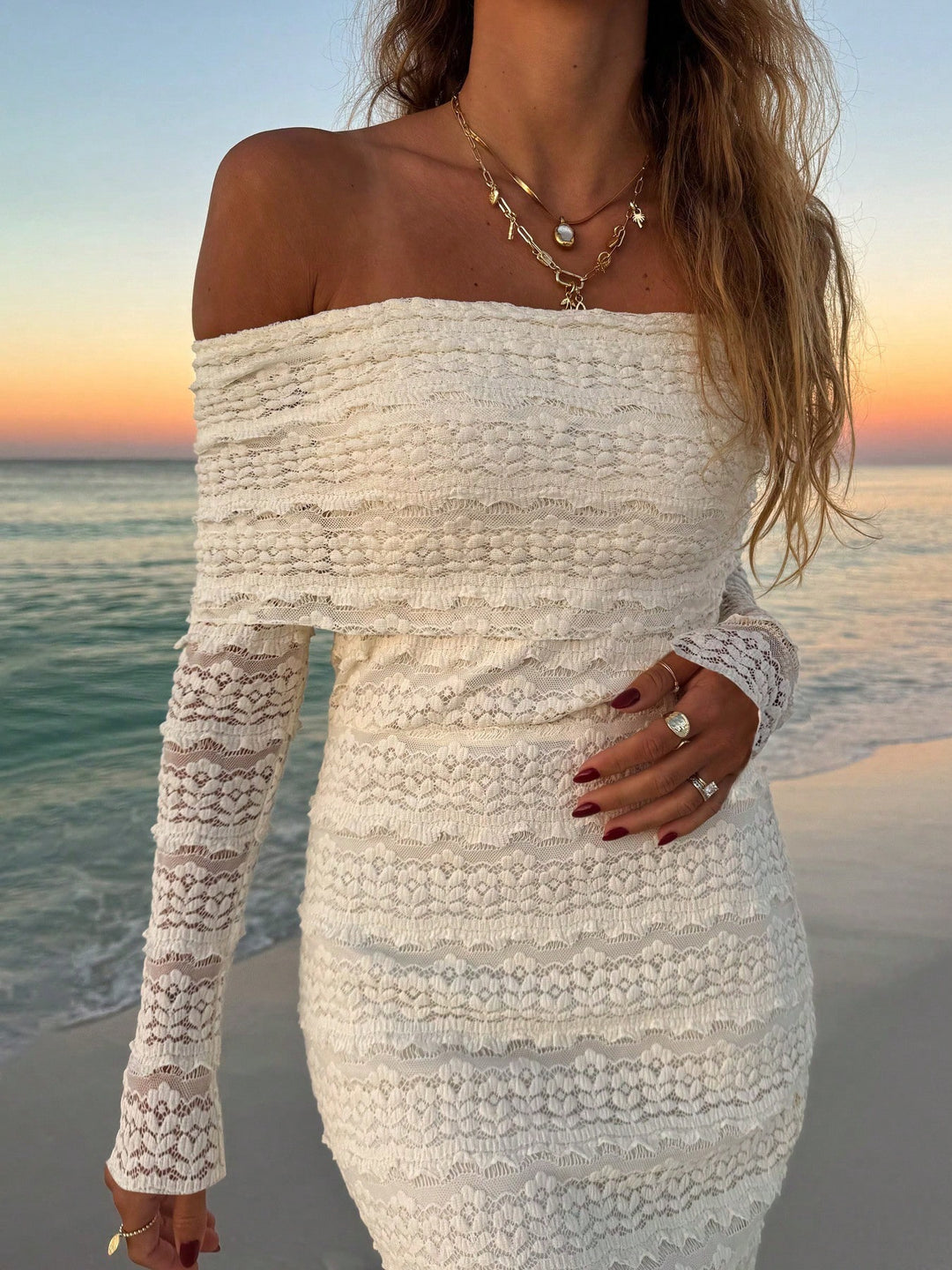Rochie maxi SHEIN, portocaliu