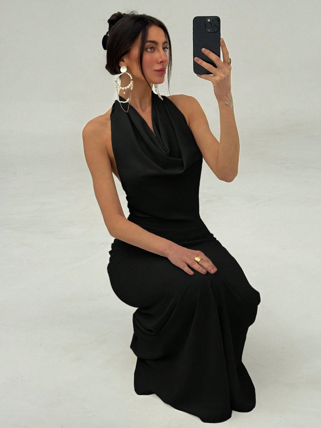 Rochie maxi SHEIN, negru