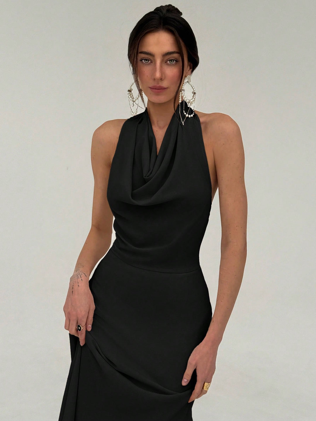 Rochie maxi SHEIN, negru