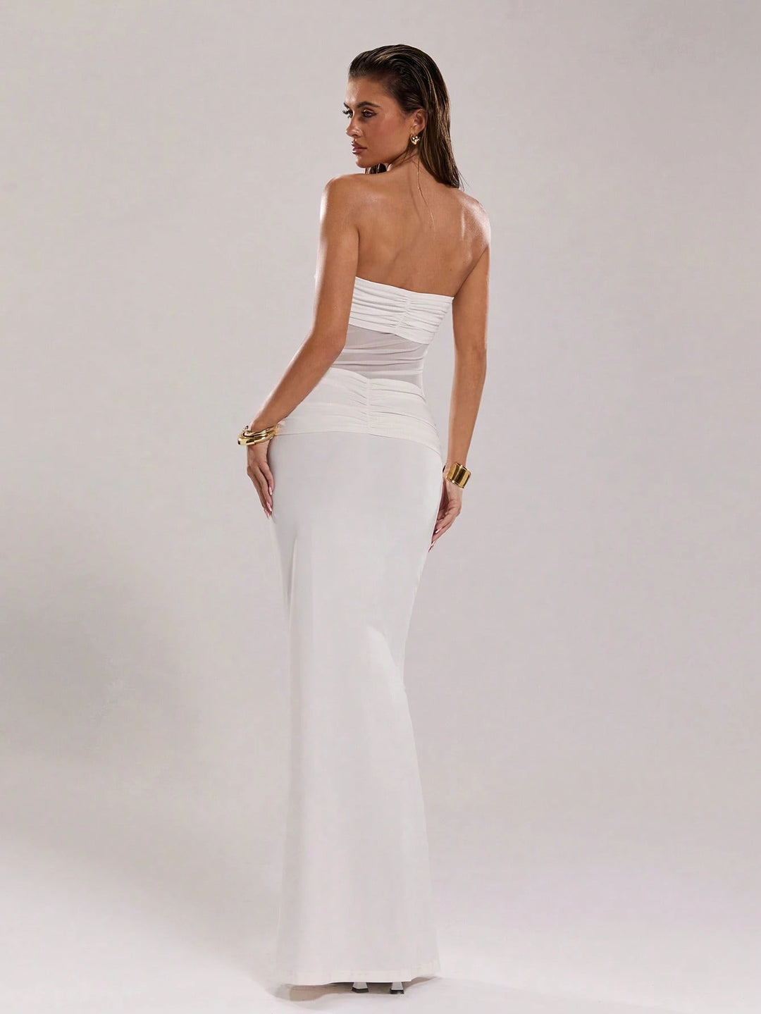 Rochie maxi Shein, alb