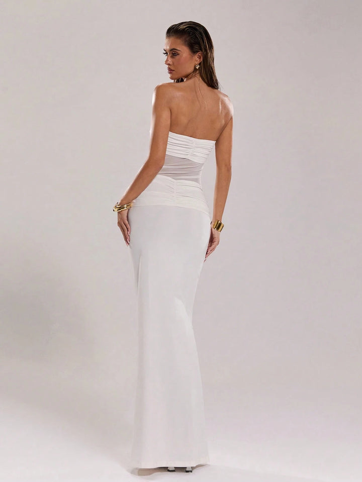 Rochie maxi Shein, alb