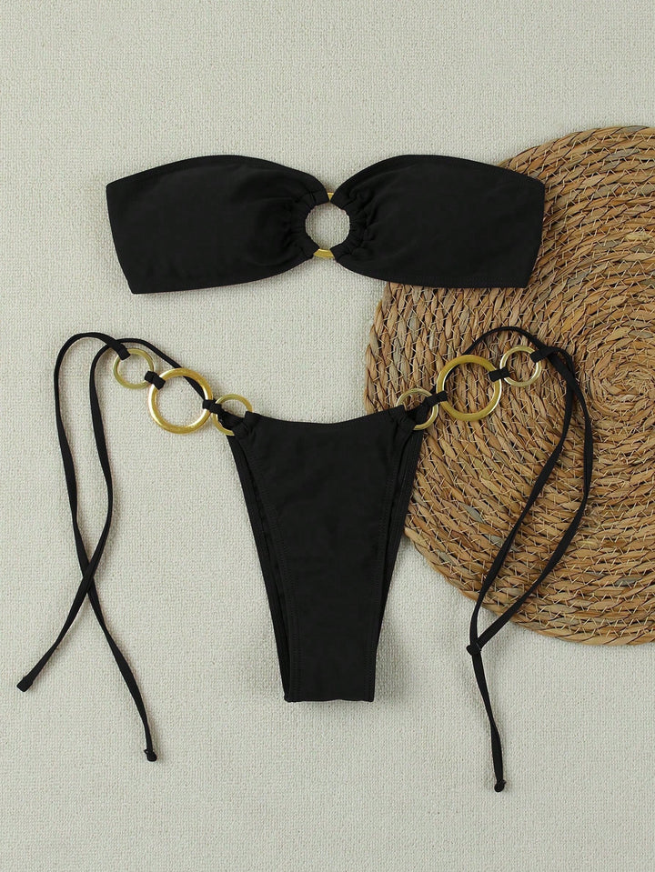 Set bikini SHEIN, negru