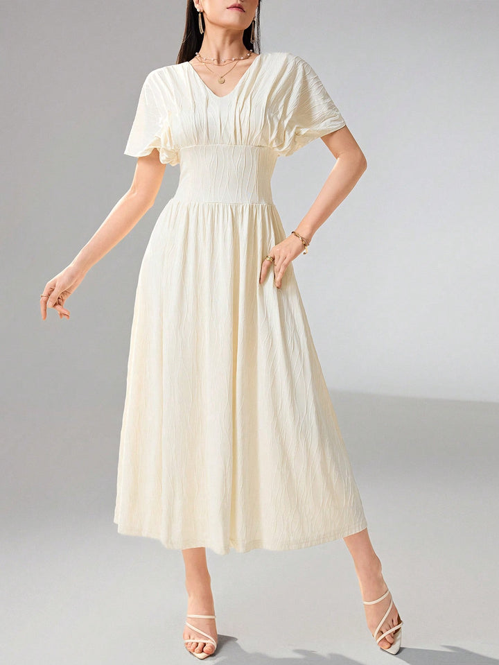 Rochie midi SHEIN, crem