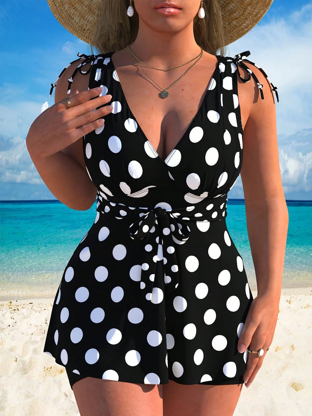 Costum de baie SHEIN, mix culori