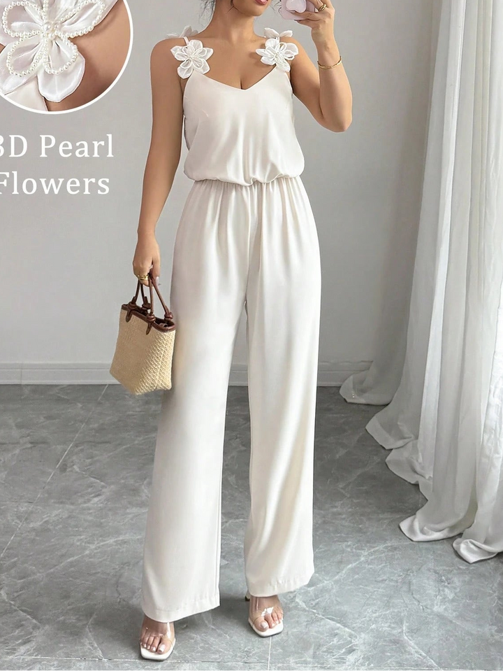 SHEIN bej hosszúnadrágos overall