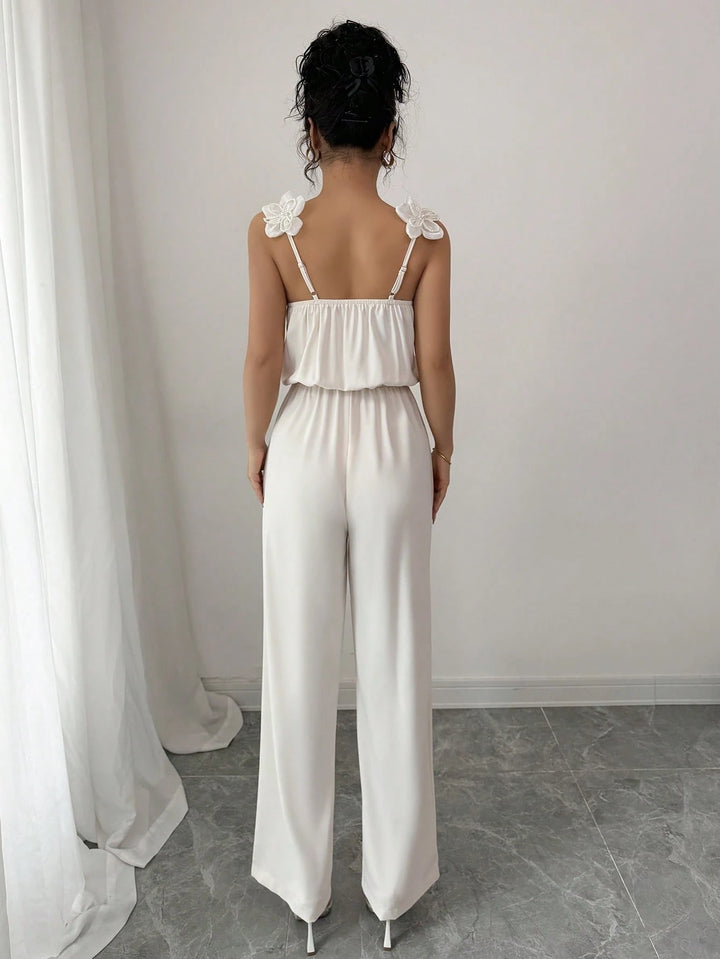 SHEIN bej hosszúnadrágos overall