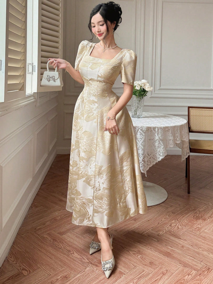 Rochie maxi SHEIN, kaki