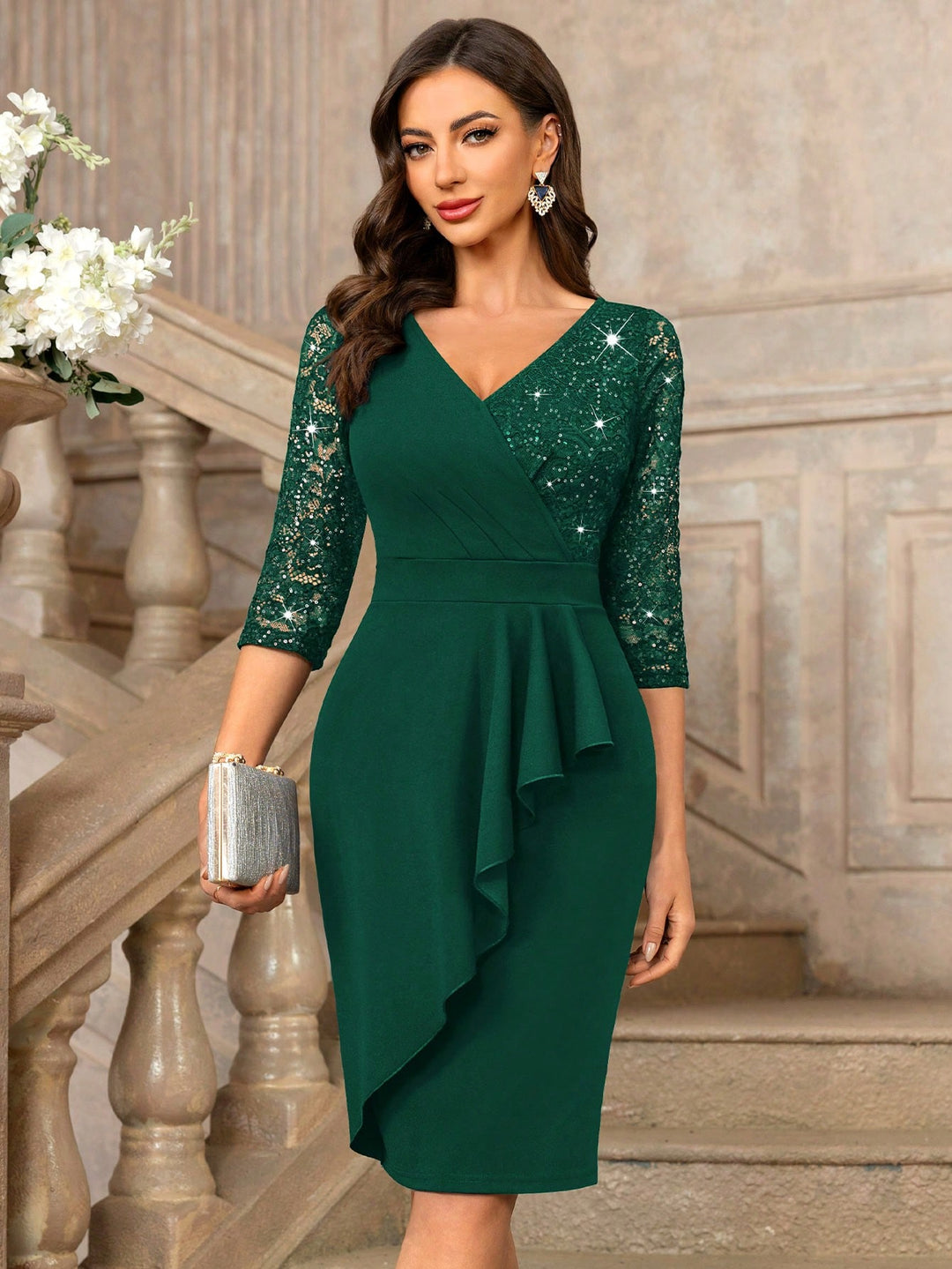 Rochie SHEIN, verde