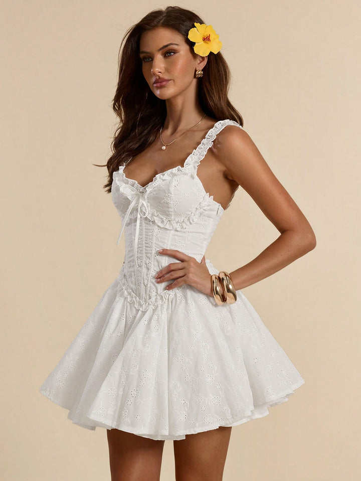 Rochie mini SHEIN, alb