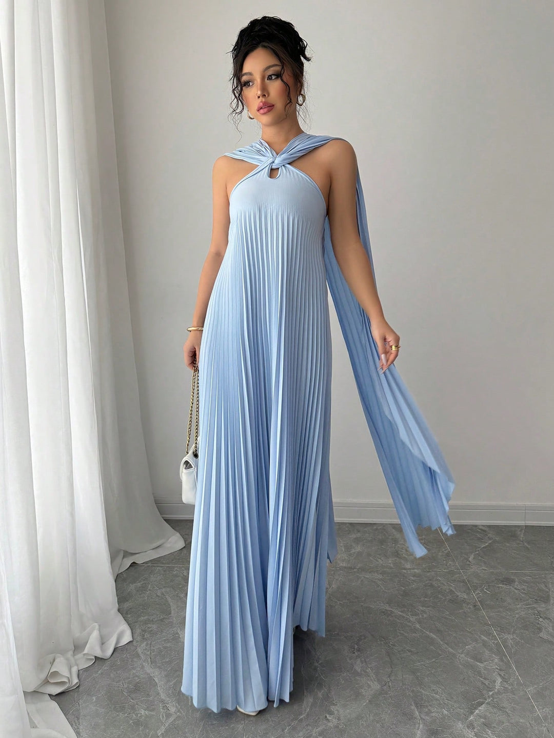 Rochie maxi SHEIN, albastru
