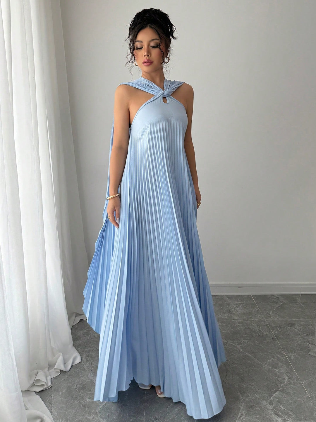 Rochie maxi SHEIN, albastru