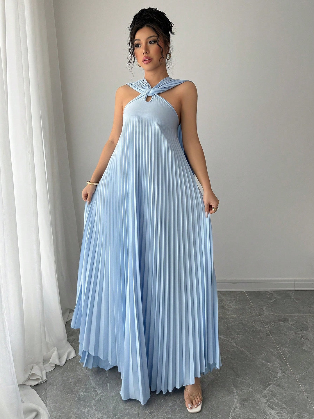 Rochie maxi SHEIN, albastru