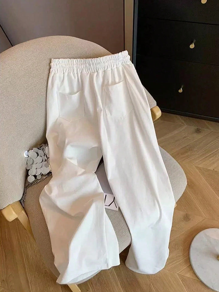 Pantaloni SHEIN, alb
