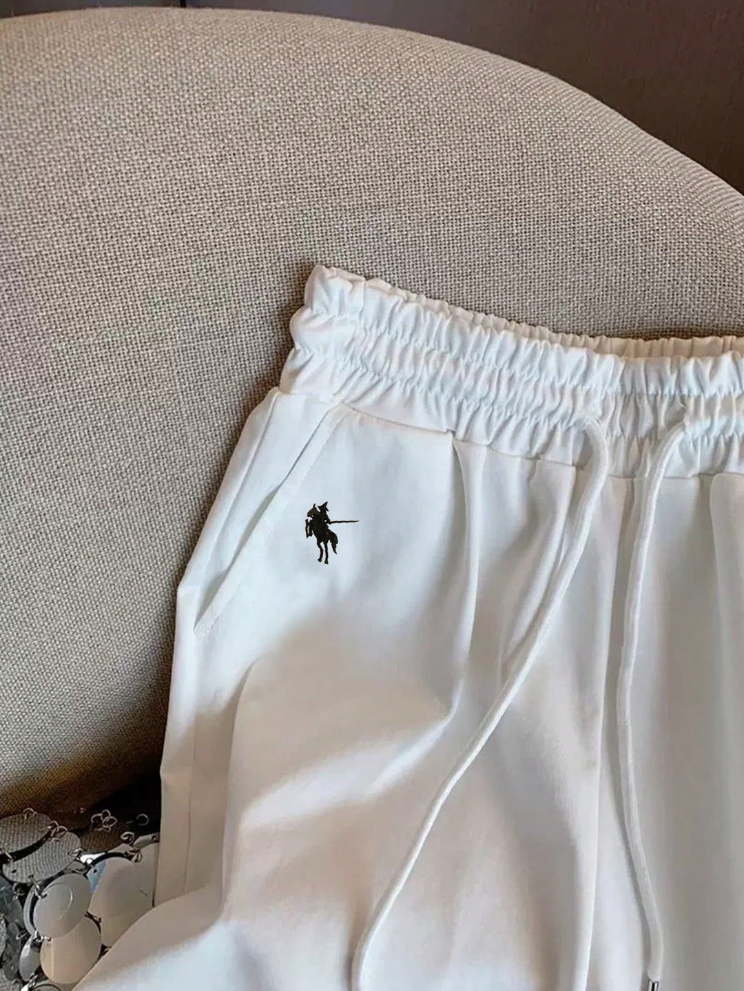 Pantaloni SHEIN, alb