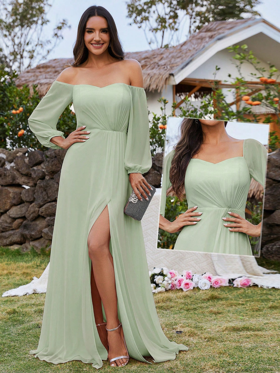Rochie SHEIN, verde