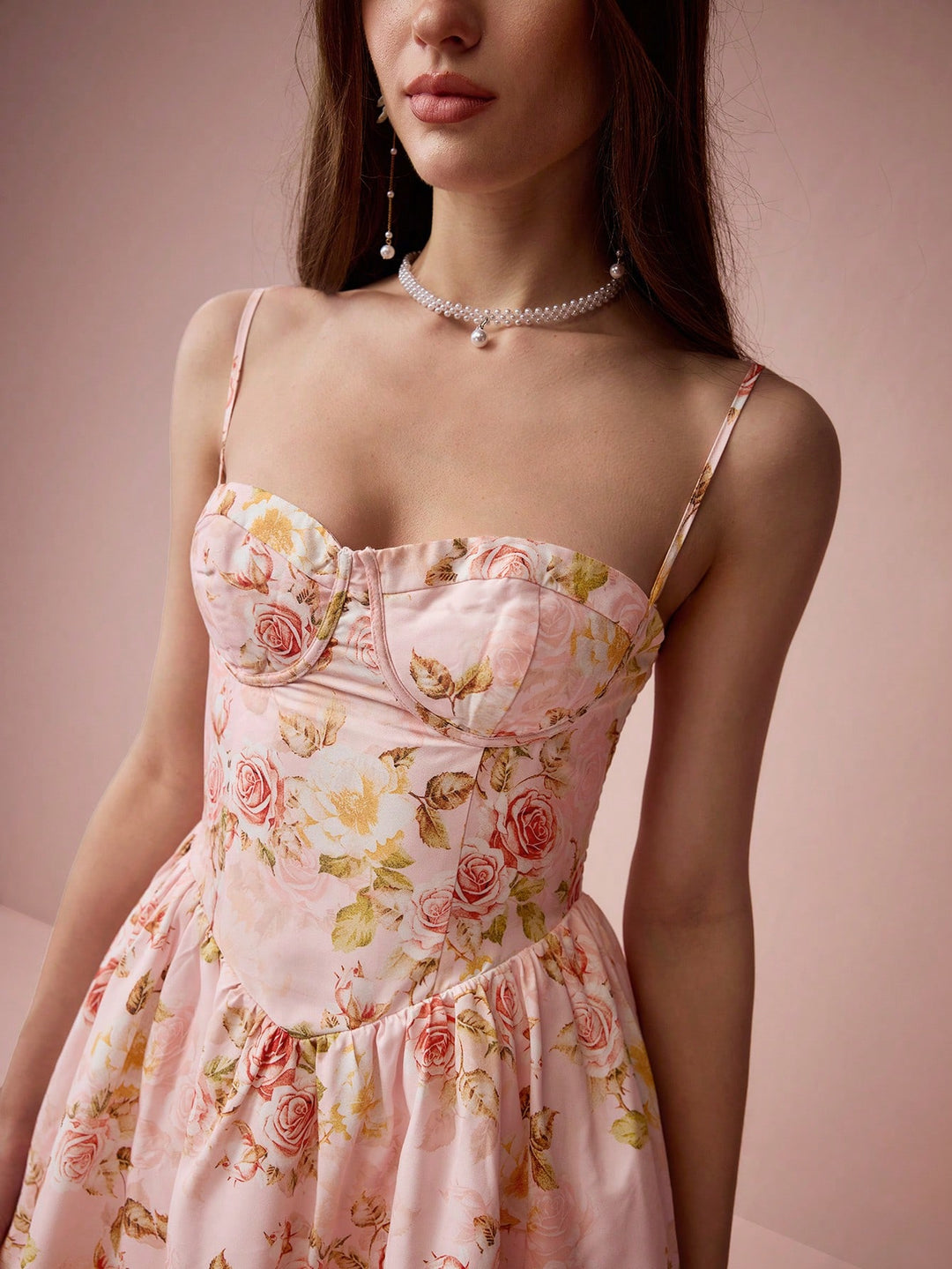 Rochie midi Shein, mix culori