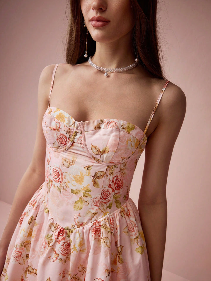 Rochie midi Shein, mix culori